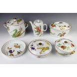 A Royal Worcester Evesham dinner, tea and coffee service comprising 4 coffee cups, 4 saucers, 8