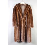 A lady's full length mink coat