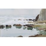 Edward Wesson (1910-1983), watercolour seascape "Freshwater Isle of Wight", signed, 30cm x 48cm