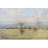 Lionel Dalhousie Edwards (1878-1966), coloured hunting print "Fernie", signed in pencil, the reverse