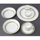 A Royal Doulton Rondelay part coffee and dinner service comprising 6 coffee , 6 saucers, milk jug,