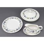 A Royal Doulton Burgundy pattern tea, coffee and dinner service, comprising 6 coffee cups (1 a/f), 6