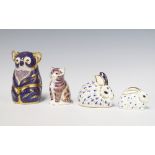 A Royal Crown Derby Imari pattern paperweight in the form of a Koala bear, silver stopper 11cm,