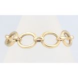 A 9ct yellow gold hoop bracelet, 36 grams, 19cm