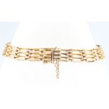 A 9ct yellow gold bracelet, 19cm, 15grams