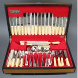 A canteen of silver plated cutlery for 8