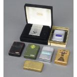 A Zippo Founders lighter boxed together with 6 others including British Field Sports Society etc