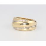 A 9ct yellow gold twist ring 4.5 grams, size O