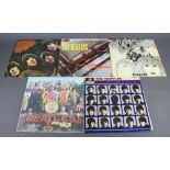 The Beatles, 5 vinyl stereo albums, Please Please Me (4th press), Revolver (3rd press), Sgt Pepper's