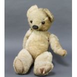 A Chad Valley teddy bear (wear to legs and neck) 58cm