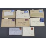 A quantity of penny reds on paper together with a quantity of George VI stamped envelopes