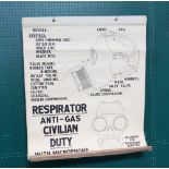 Ten Home Office air raid precautions department anti-gas instruction diagrams - diagrams no.1