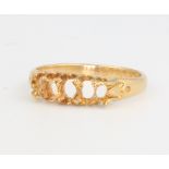 An 18ct yellow gold ring mount size M, 2.3 grams (no stones)