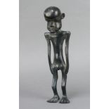 An African bronze figure of a standing man 27cm
