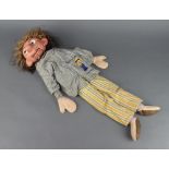 A Pelham ventriloquist's dummy 66cm h x 25cm w