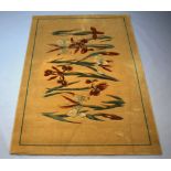 A Ryalux, The V&A Art Nouveau Rug Collection, machine made peach ground rug decorated iris 240cm x
