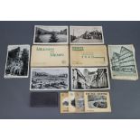 A collection of 1940's black and white postcards