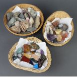 A collection of geological specimens