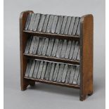 Allied Newspapers, 40 miniature volumes "The Works of Shakespeare" contained in an oak 3 tier