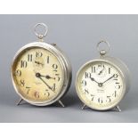 Westclox, a Big Ben alarm clock with paper dial (stained and with dents) and alarm dial contained in