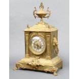 R. Dussopt Clermont Fd, a 19th Century French 8 day striking on bell mantel clock contained in a