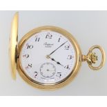 A gentleman's gold plated half hunter pocketwatch, the dial inscribed Rapport with seconds at 6 o'