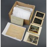 Various French paper slides etc