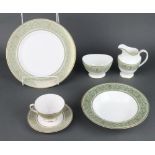 A Royal Doulton English Renaissance pattern part tea and dinner service comprising 6 tea cups, 12