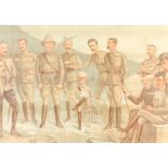 Vanity Fair, Spy, Boer War study, "A General View" including General Baden Powell 39cm x 53cm