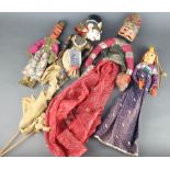 Two Thai puppets 13cm and 2 others