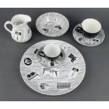 A matched Homemaker tea coffee and dinner service comprising 4 coffee cups, 5 saucers, 13 tea