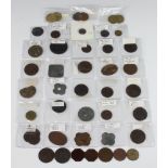 An interesting collection of 18th Century and later tokens including half penny Middlesex 1794,