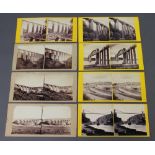 Frances Bedford, a stereoscopic slide "No.1286 Clifton Suspension Bridge, From River Bank No.2",