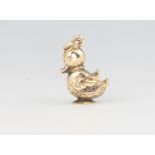 A 9ct yellow gold duck charm 4.4 grams