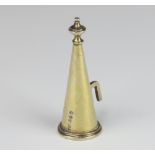 A Victorian silver gilt conical candle snuffer, London 1839, 19 grams