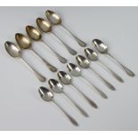 A set of 6 silver teaspoons Birmingham 1933, 6 ditto Sheffield 1933, 1 other, 190 grams