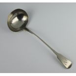 A George III fiddle pattern soup ladle, London 1818, 185 grams