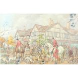 Geoffrey Sparrow (1887-1969) watercolour, signed in the margin "The Crawley and Horsham Fox Hounds