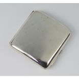 A silver cigarette case 116 grams, Birmingham 1911