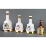 A 17cm Bells Wade whisky decanter to commemorate the Queen's birthday April 21st 1986, 2 50cl