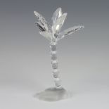 A Swarovski Crystal figure of a palm tree 13cm, boxed