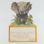 Of Royal Interest, a private cut out invitation card from HRH The Prince of Wales for Prince