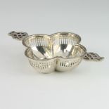 A George V pierced silver bowl with pierced handles, Edinburgh 1910, maker Hamilton & Inches 72