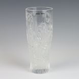 A Lalique Elfes glass vase, engraved Lalique France 18cm