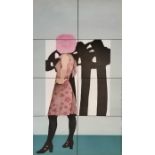 WOMAN WITH A PIERRE SOULAGES by Robert Ballagh