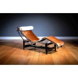 A VINTAGE LC4 CHAIR, BY LE CORBUSIER, PIERRE JEANNERET & CHARLOTTE PERRIAND,