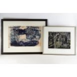 JOHN O CONNOR, RWS, RE, BORN 1913, LITHOGRAPH, entitled Marshes and Reed-Banks, 1963, 14 ins x 22