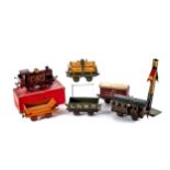 A HORNBY CLOCKWORK LMS 623 NO1 TANK LOCO with box, a cream UNITED DAIRIES MILK TANK WAGON, a