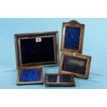 A LARGE RECTANGULAR SILVER BEADED BORDER PHOTO FRAME, stamped RC 925 (scratches to front), 10 ins