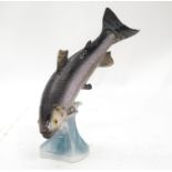 A Goebel figure of a trout fish. Approx. 8 3/4" tall Please Note - we do not make reference to the